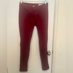 Rag & Bone zipper capri jeans
